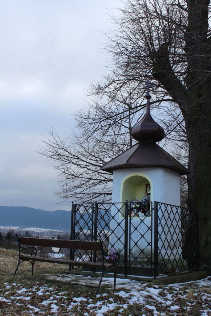 Chapel of Liptovské Sliače - Nižný, above the entryway to the town