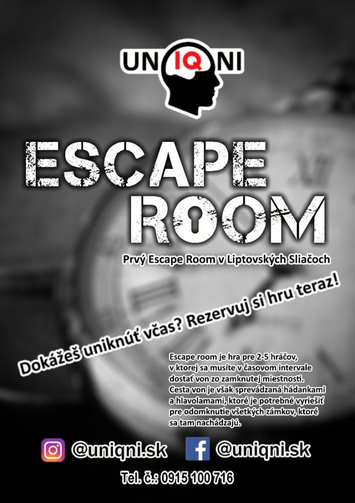 Escape Room Uniqni Liptovské Sliače