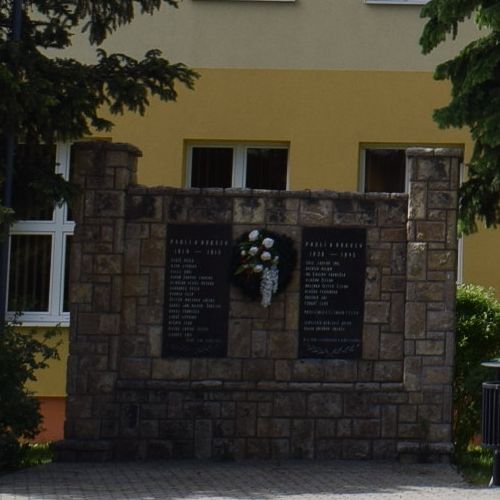 Memorial to the Victims of World Wars I and II in Lisková
