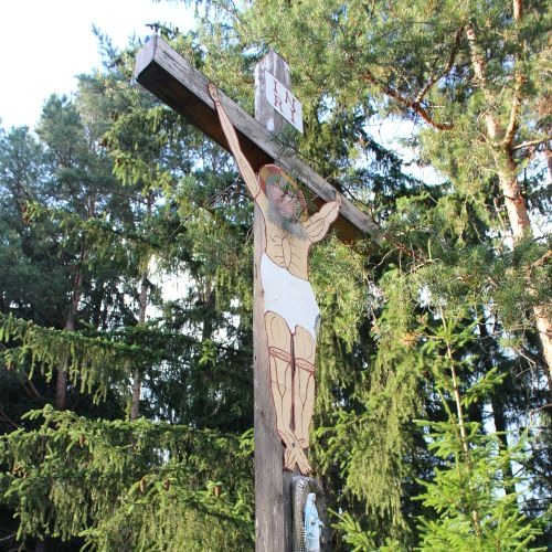 Cross Černová, by a way of the cross