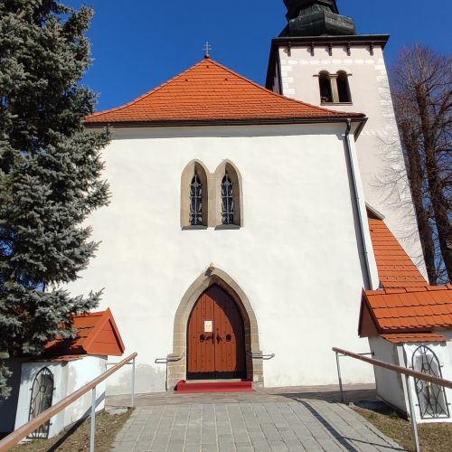 Zastavenie nový západný vstup do kostola, Liptovské Sliače – Stredný